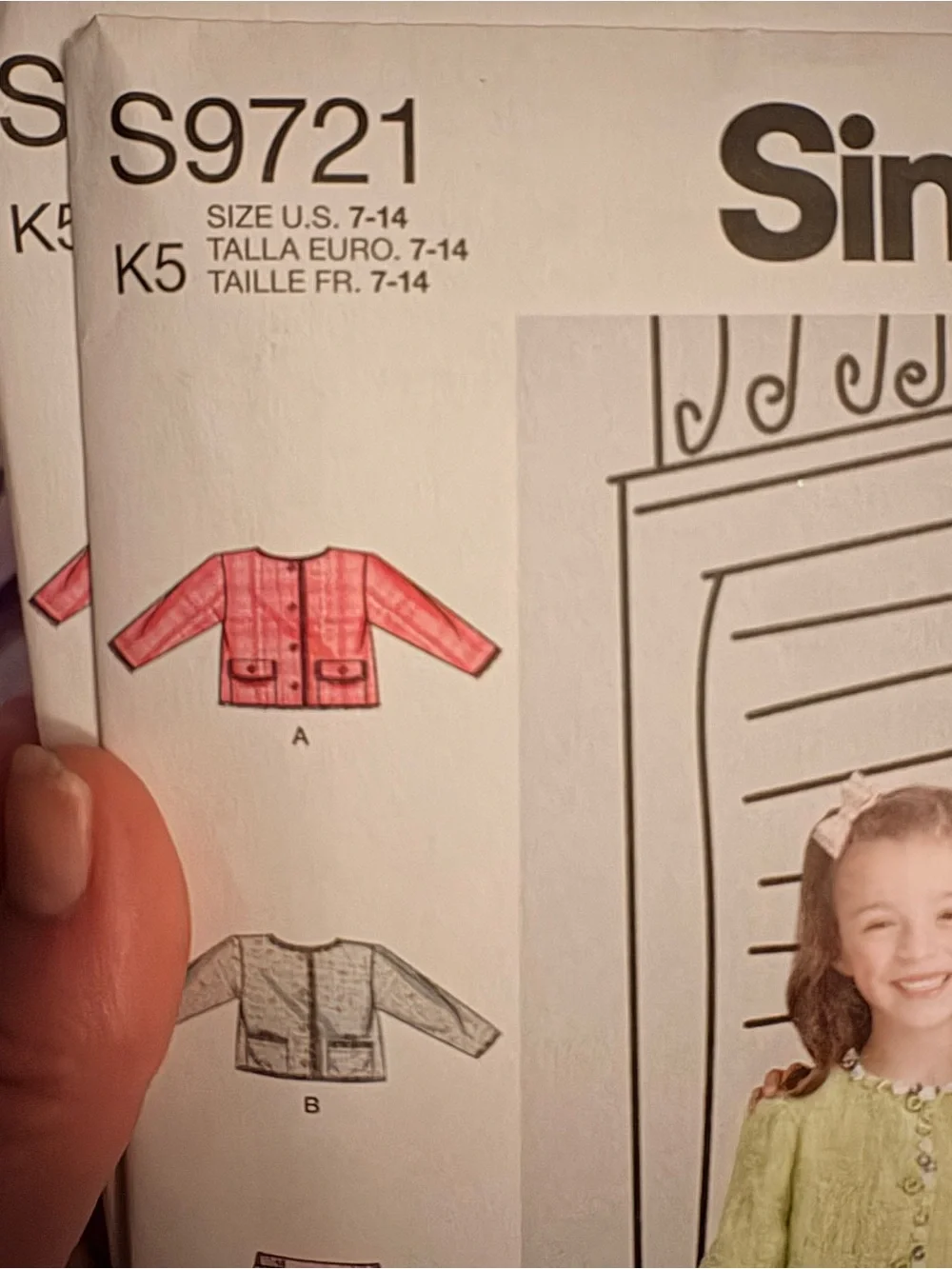BN UNCUT SIMPLICITY 9721 K5 SEWING PATTERNS KIDS OUTFIT